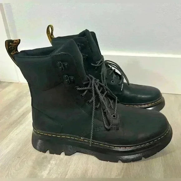 Dr. Martens Tarik Utility Boots Men 12 Black Excellent Leather Tactical Lug Sole